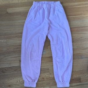 Pink xs John Galt/Brandy Melville sweats